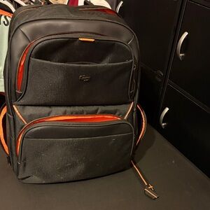 Solo Black and Orange Backpack